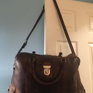 Genuine High Quality Leather Roots Travel Bag